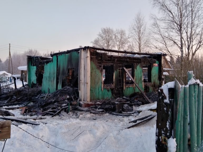 20 января в Княжпогостском районе произошел пожар